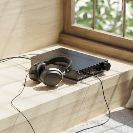 Planar magnetic headphones next to dynamic driver headphones