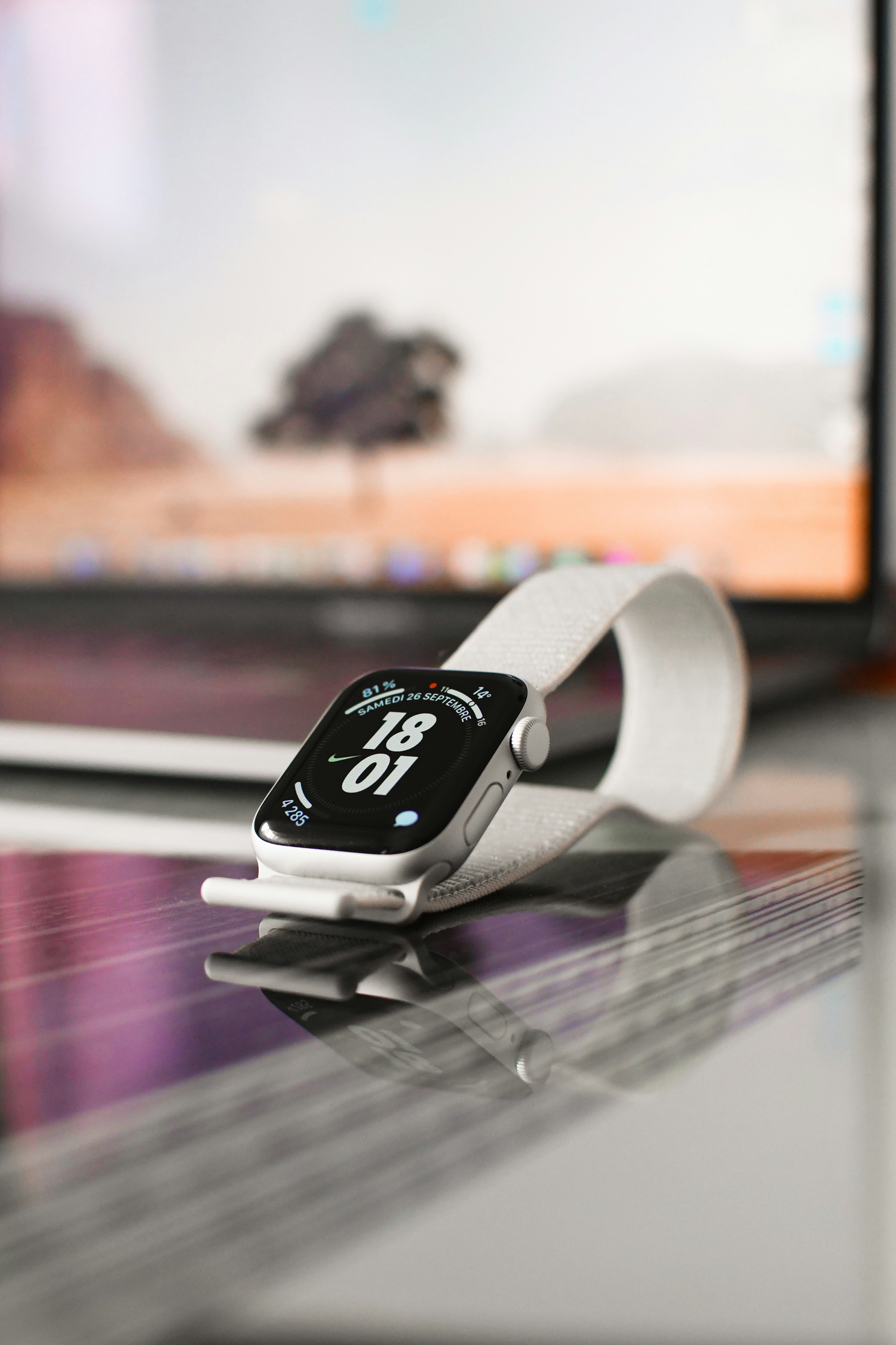 Fitness wearable on a charging dock